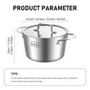 AS-T8 Superior 8-Piece Stainless Steel Stockpot Set