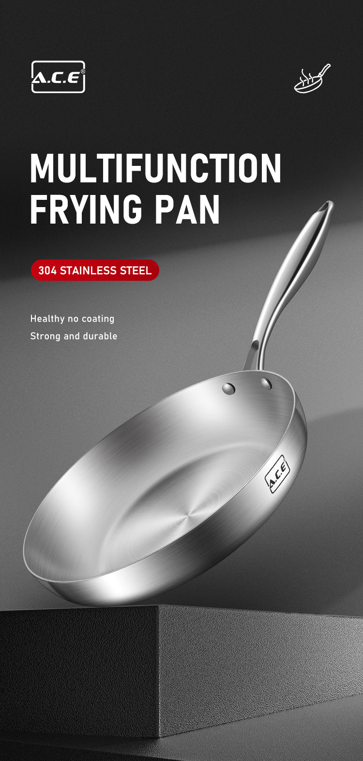 AP-Q Five Layer Steel Frying Pan