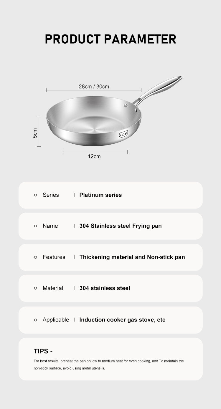 AP-Q Five Layer Steel Frying Pan