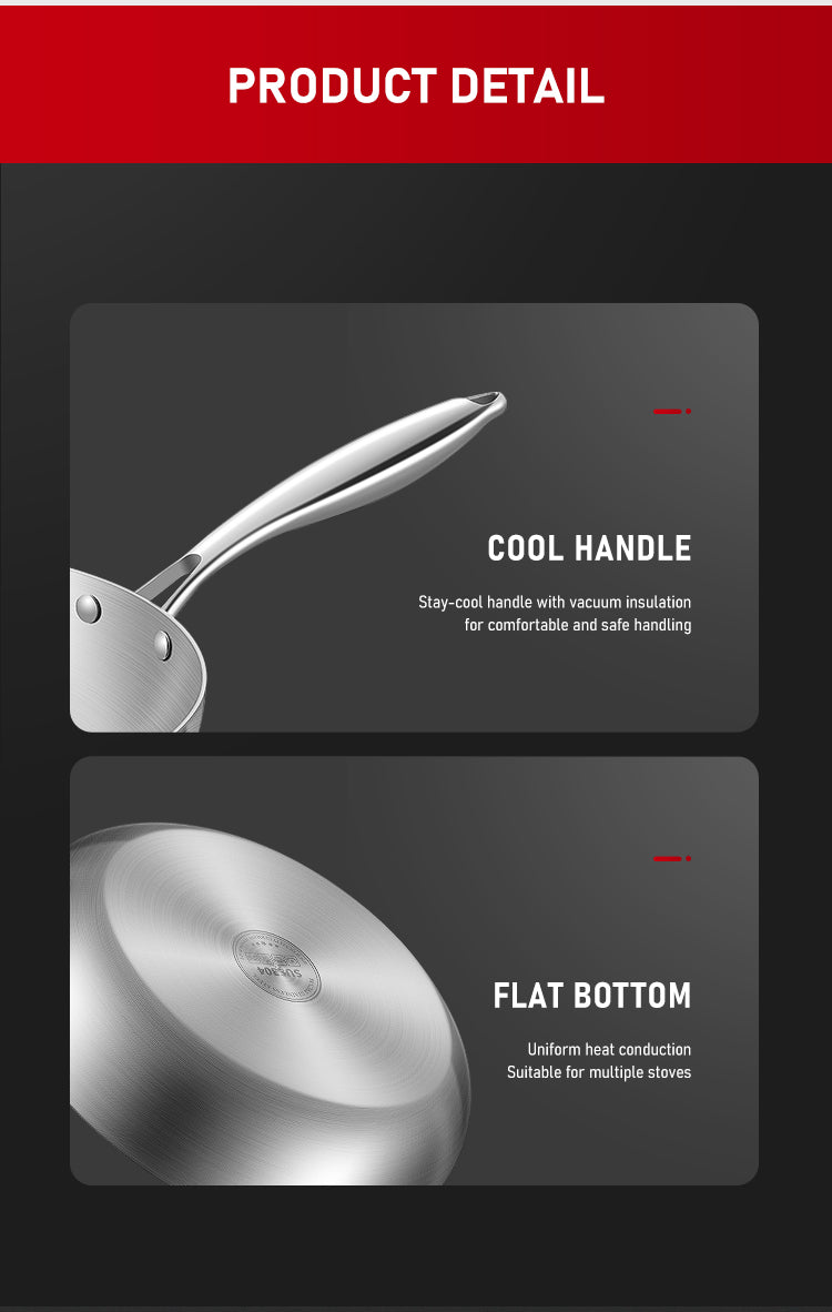 AP-Q Five Layer Steel Frying Pan