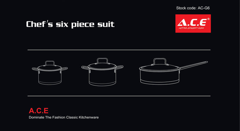 AC-G6 Costume de chef 6 pièces