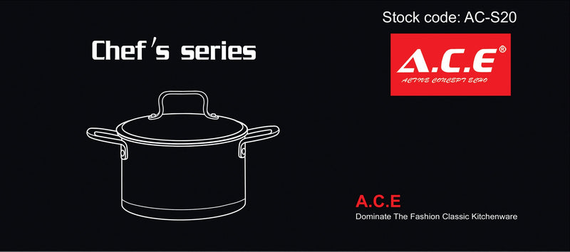 AC-S20 Marmite simple série Chef's 20 cm