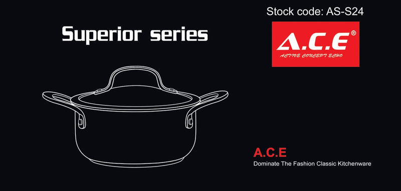 AS-S24 Superior series single pot 24cm.